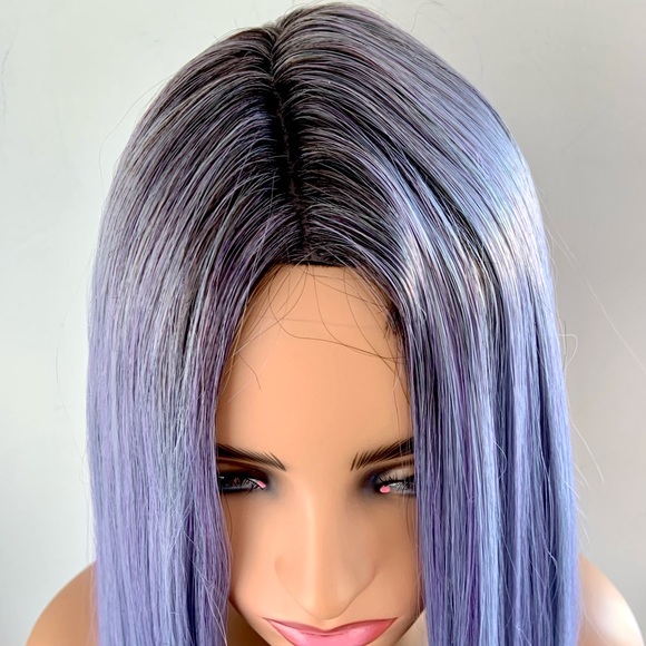 Very Pretty 36” Ombre Lilac Premium Fiber Wig for Daily/Cosplay/Drag/Events - Picture 8 of 14